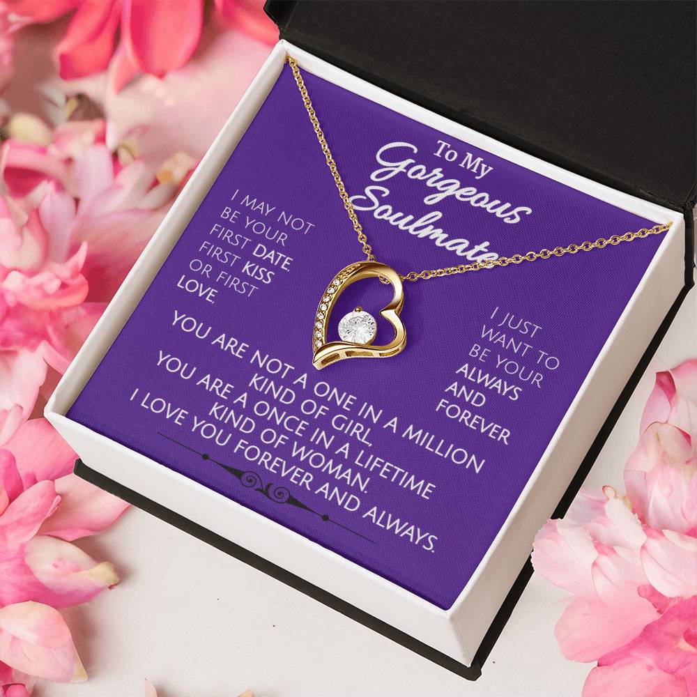 Forever And Always - Stunning Heart Necklace Forever Love Necklace