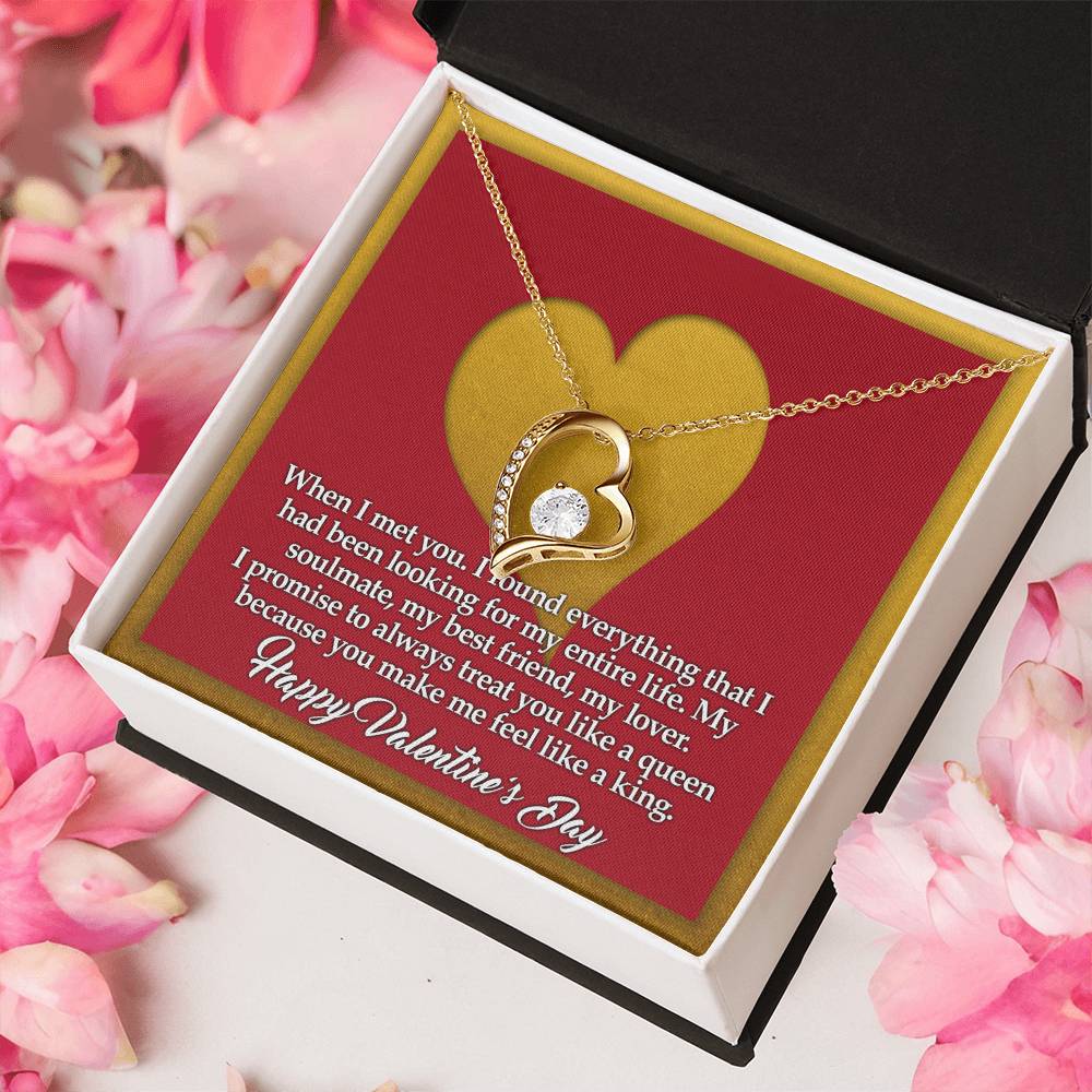 You Make Me Feel Like A King Forever Love Necklace