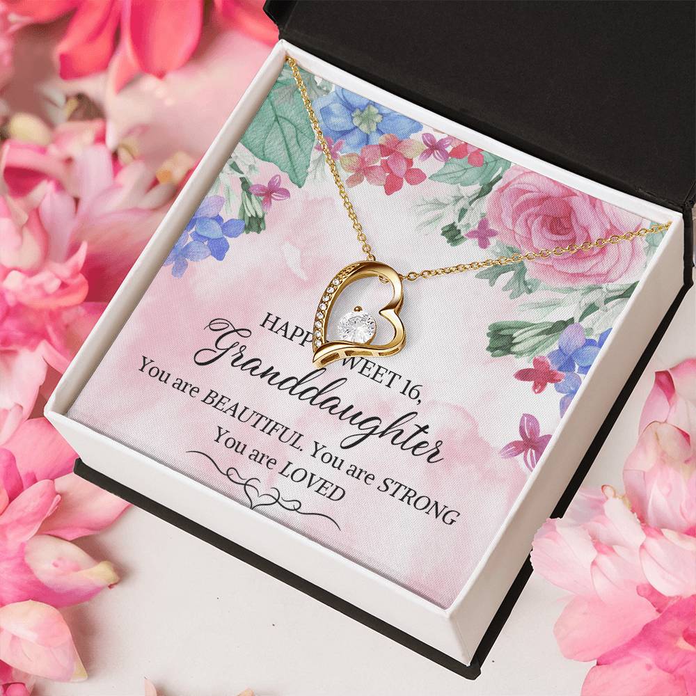 Granddaughter 16Th Birthday Granddaughter 16Th Birthday Necklace September Birthday Forever Love Necklacepersonalized Birthday Necklace Forever Love Necklace