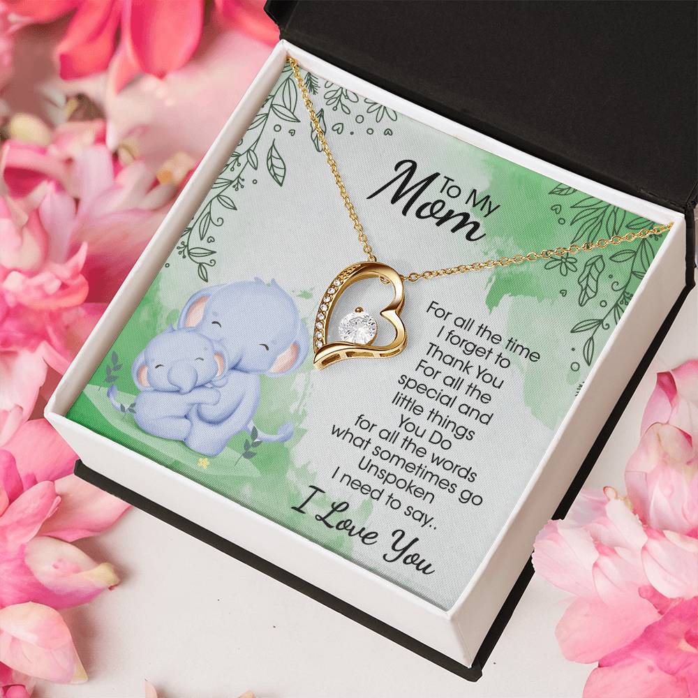 To My Mom 4 Forever Love Necklace