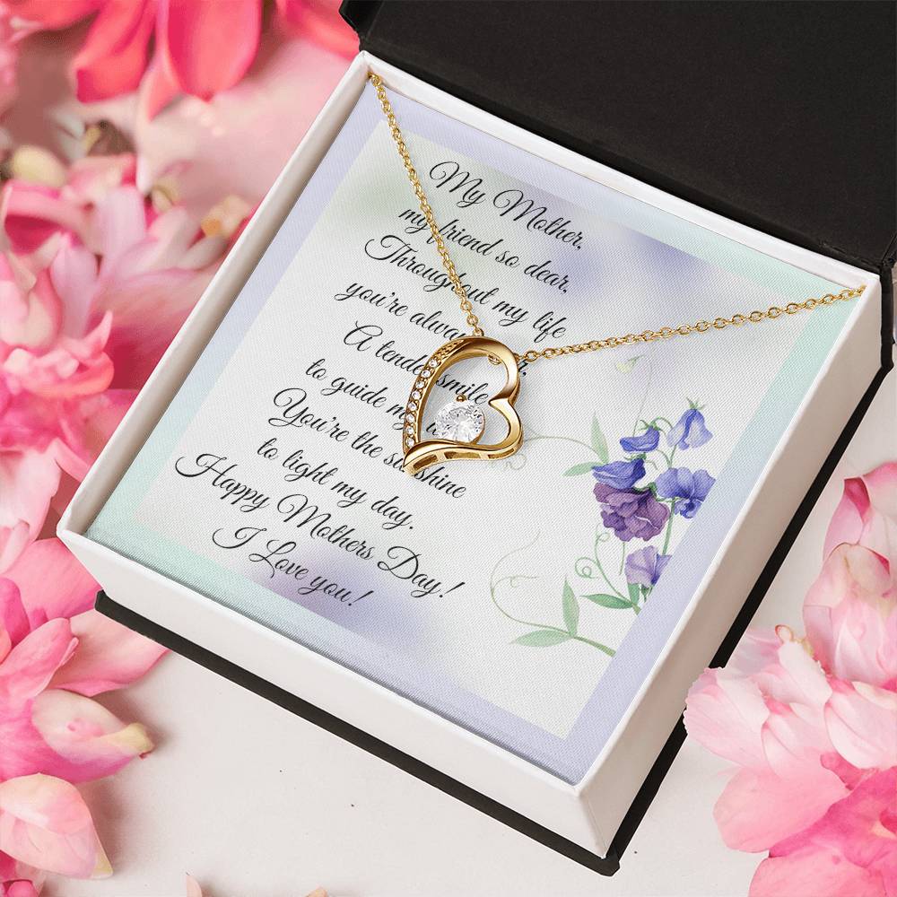 Mother's Day And Message Card 1 Forever Love Necklace