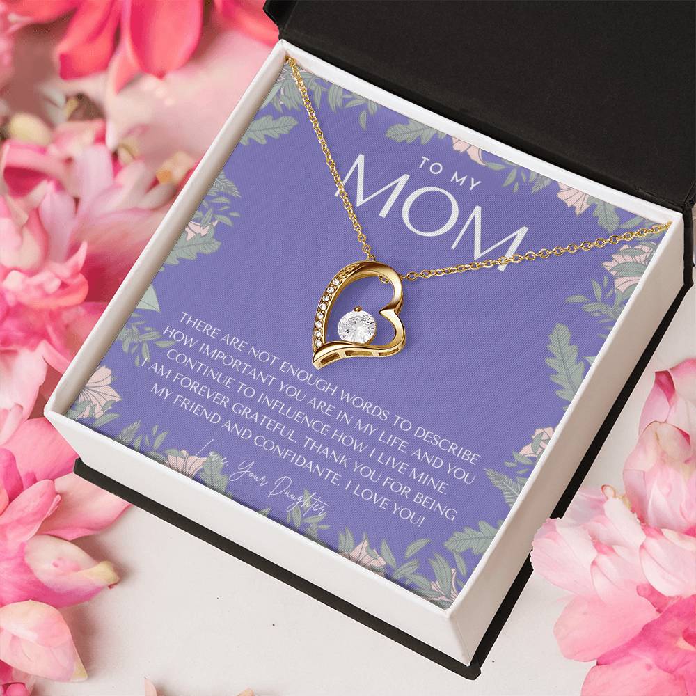 To My Mom Necklace Mom Gift Mother’s Day Gift Birthday Gift For Mom Gift From Daughter For Mom Necklace For Mom Gift For Forever Love Necklace