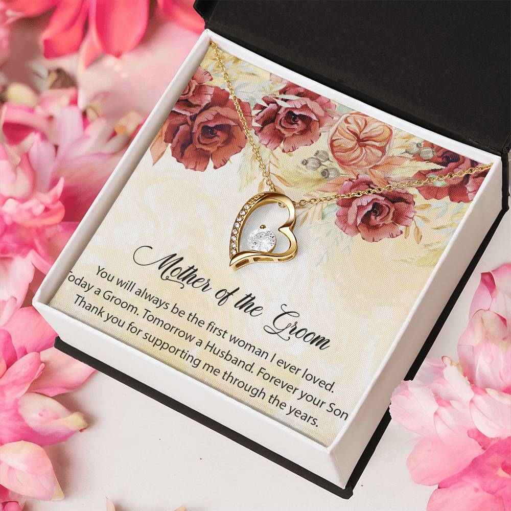Mother Of The Groom Necklace Forever Love Mom Of The Groom Wedding Gift Mother In Law Necklace Gift Customize Mother Of The Groom Forever Love Necklace