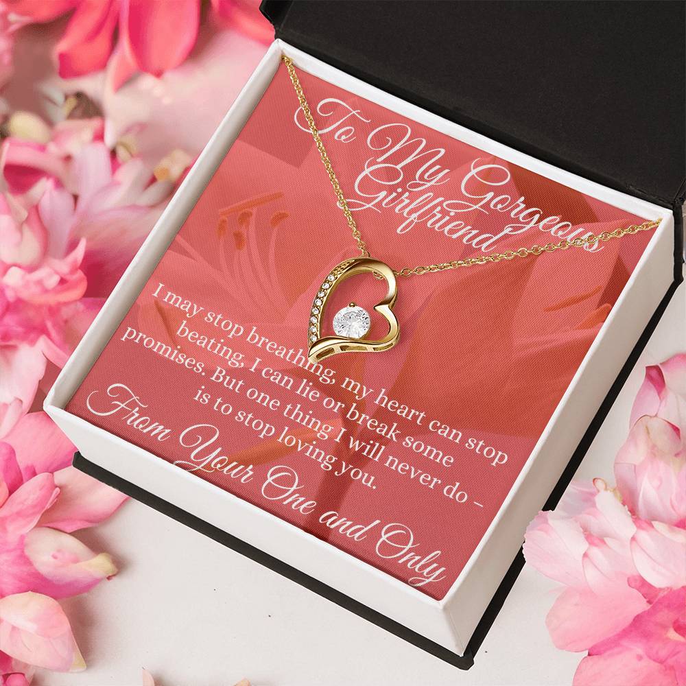 To My Gorgeous Girlfriend Just Because I Love You Forever Love Necklace