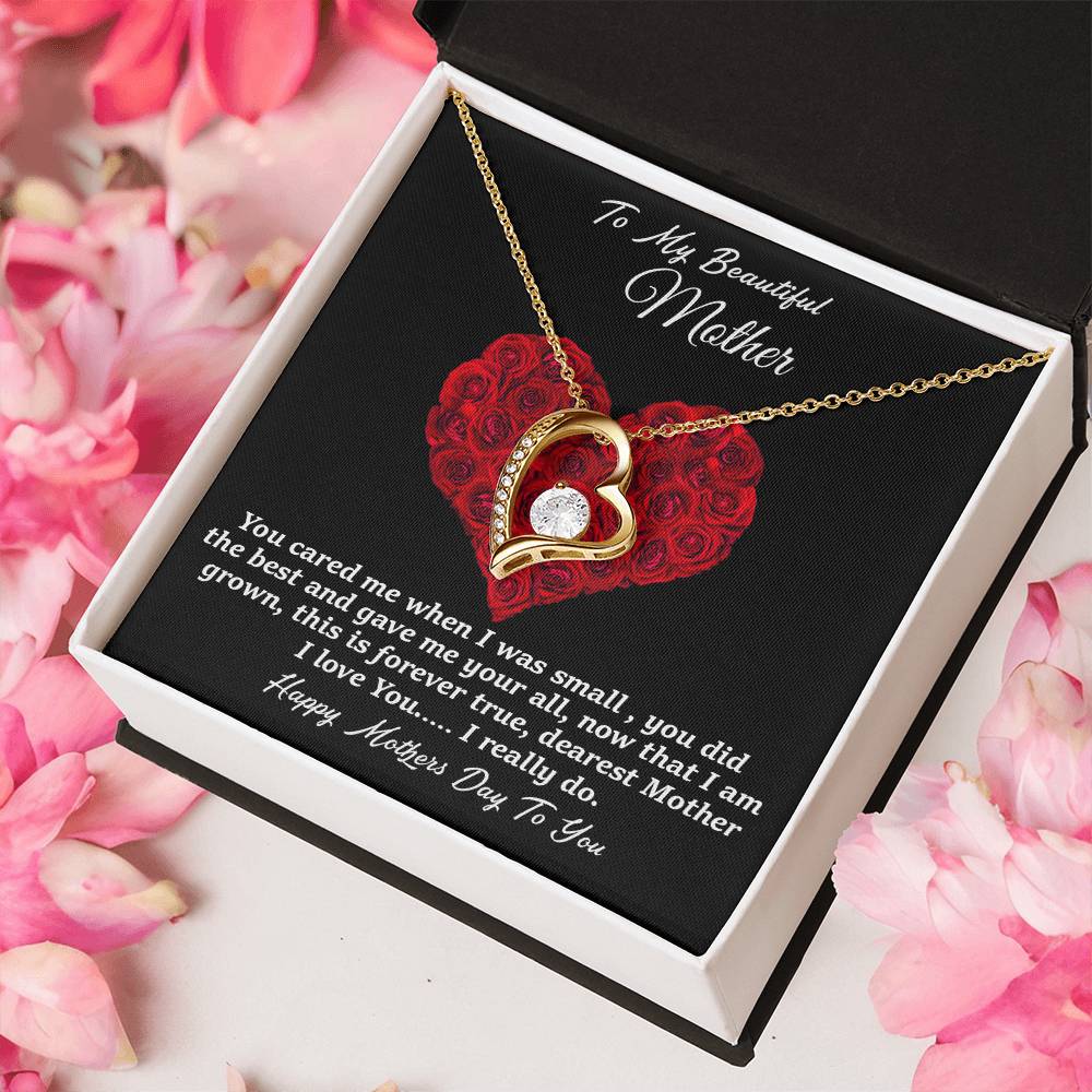 To My Beautiful Mother Forever Love Necklace
