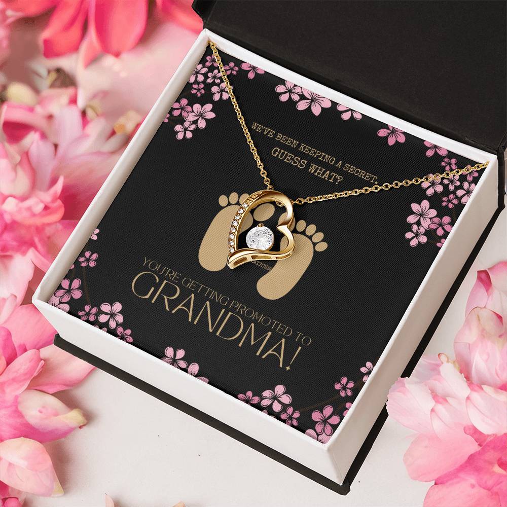 New Grandma Necklace Pregnancy Announcement Grandparent Gifts For Grandma First Time Grandma Forever Love Necklace