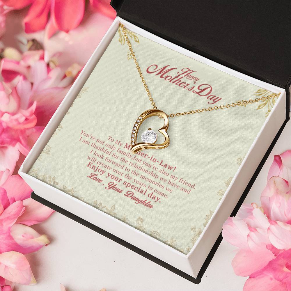Gift For Mother In Law Enjoy Your Special Day Forever Love Necklace