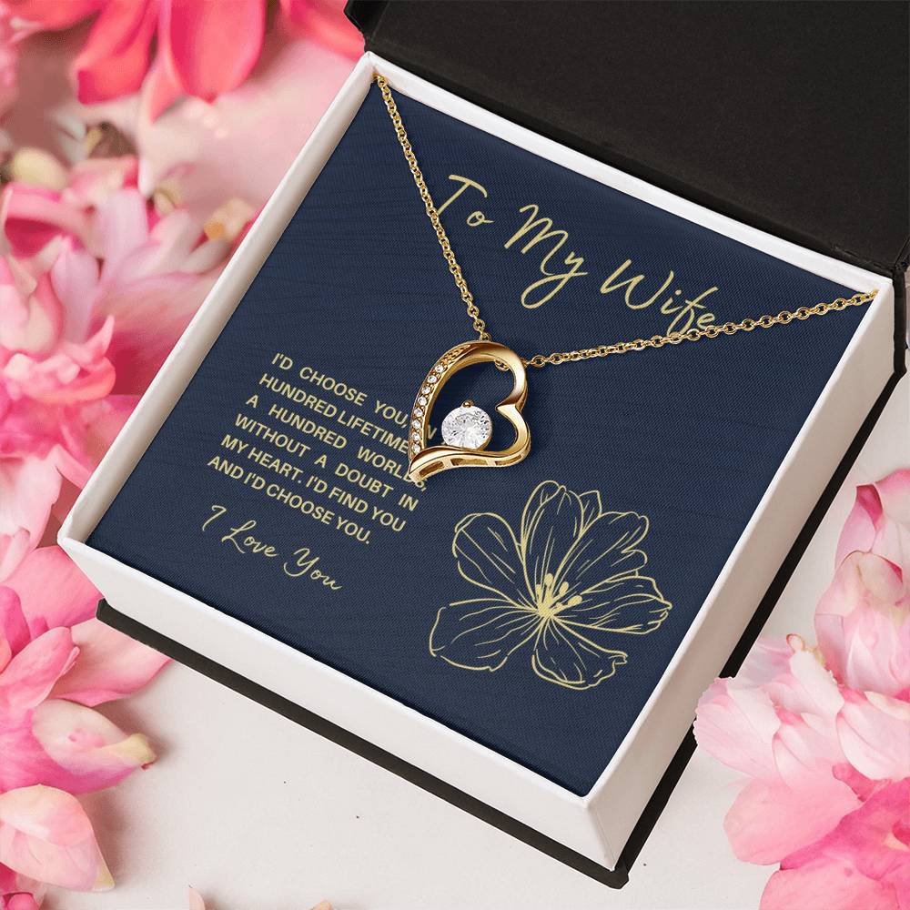 To My Soulmate Wife Future Wife Significant Other Heart Necklace Birthday Anniversary Christmas Gift Surprise From Husband Forever Love Necklace