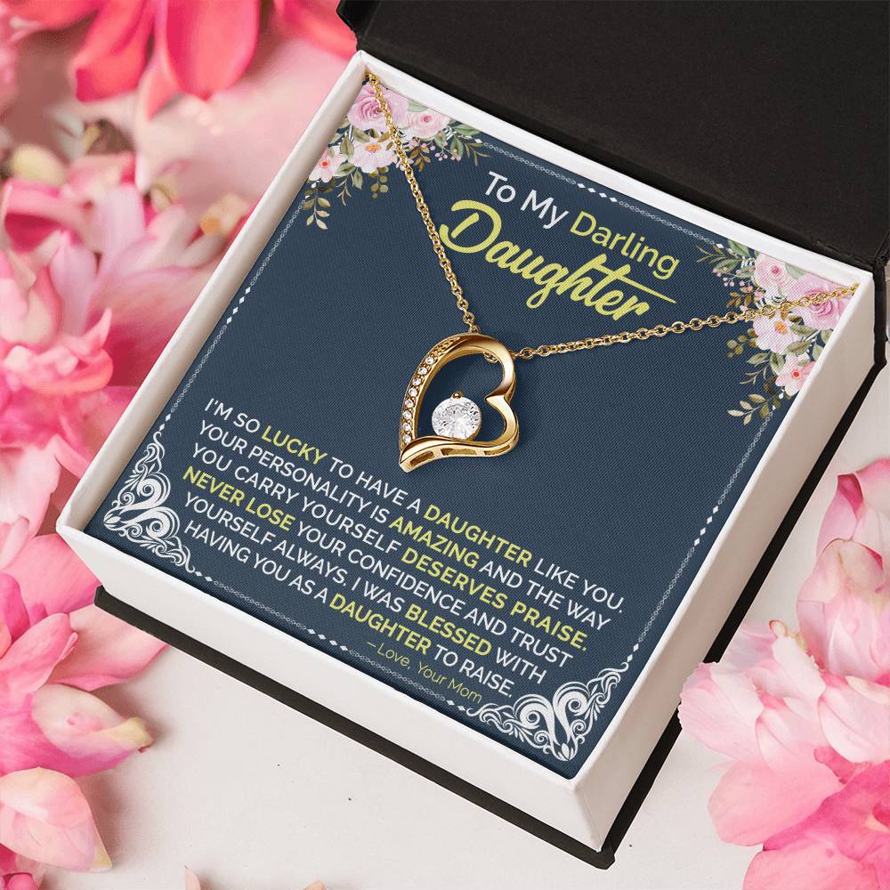 Mom To Daughter Forever Love Necklace