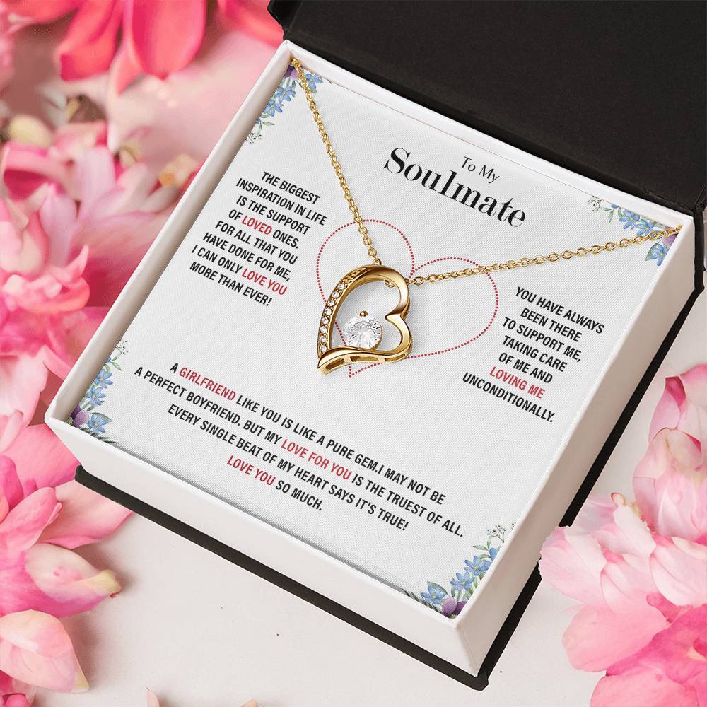 To My Soulmate Forever Love Necklace