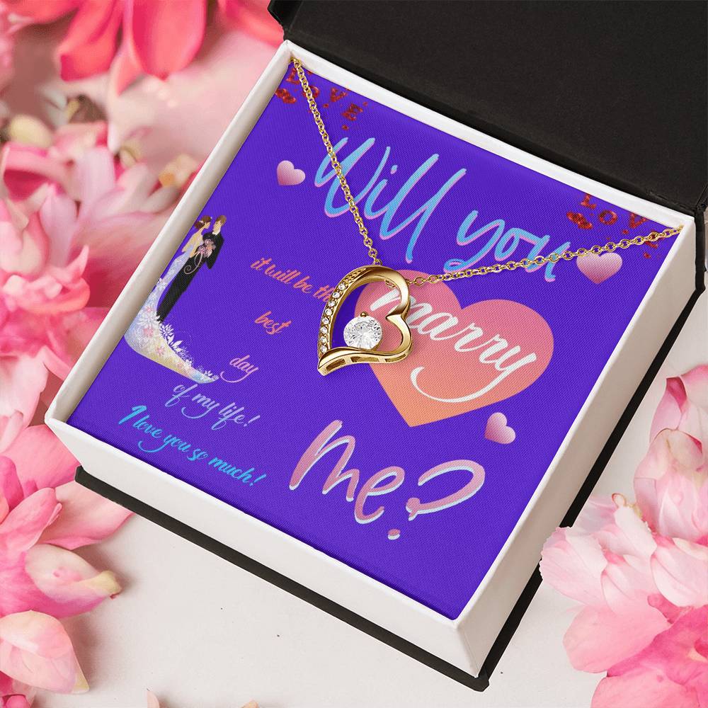 Wedding Gifts Jewellery Marry Me Forever Love Necklace Forever Love Necklace