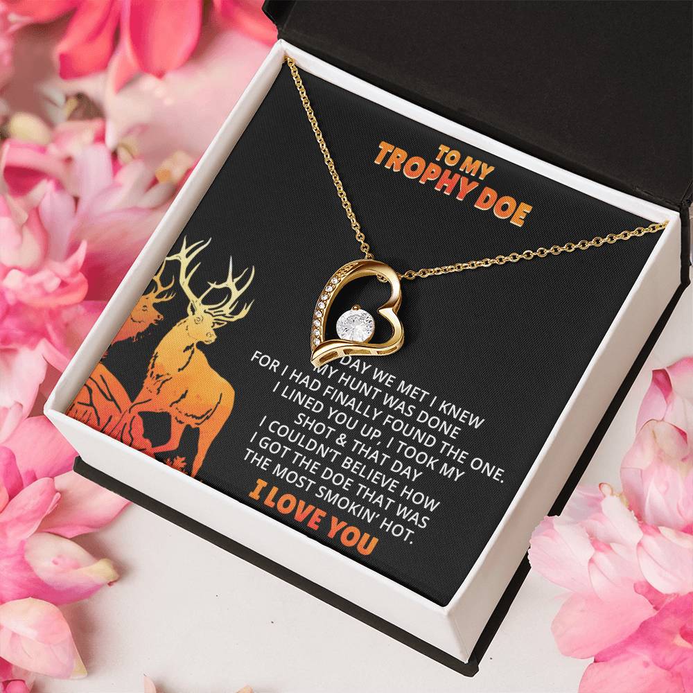 Stepped Into Range Wedding Day Gift Her Hunting Gift For Her Gift For Girlfriend Gift For Fiance Valentines Day Gift Forever Love Necklace