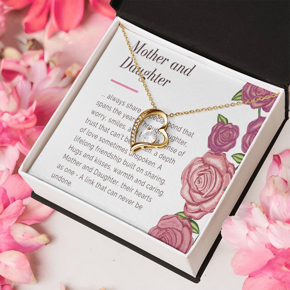 Mother And Daughter Necklace Mom Gift Mother Jewelry Daughter Gift Daughter Birthday Gift Mothers Day Mother To Daughter Birthday Gift Forever Love Necklace