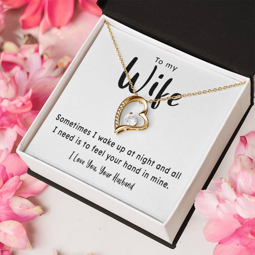 Gift For Wife Your Hand In Mine 1 Forever Love Necklace
