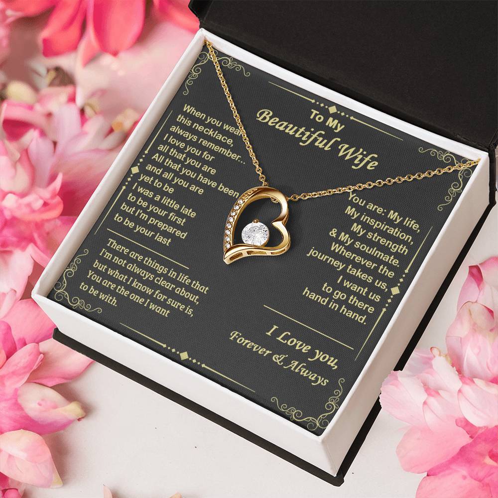 Almost Sold Out To My Beautiful Wife Forever Love Necklace