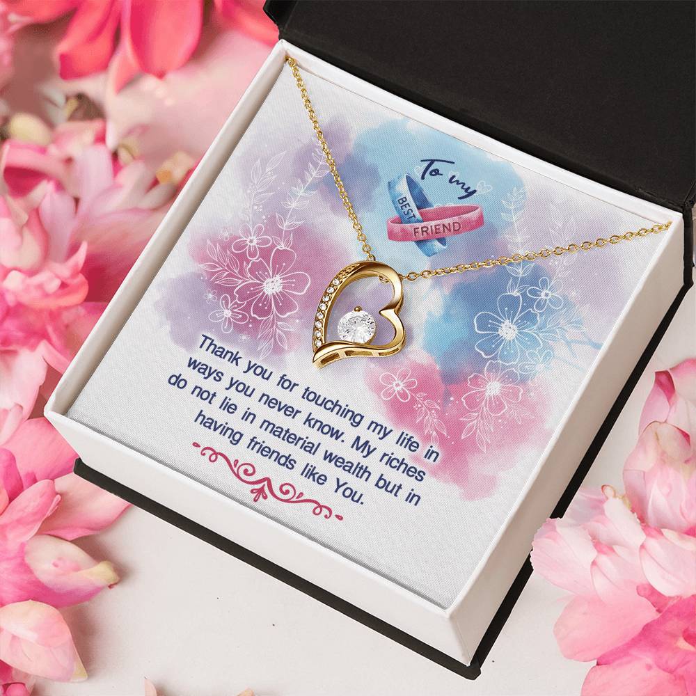 To My Best Friend Necklace Forever Love Necklace