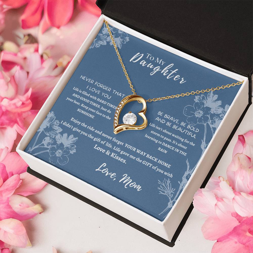 My Daughter Sunflower Forever Love Necklace