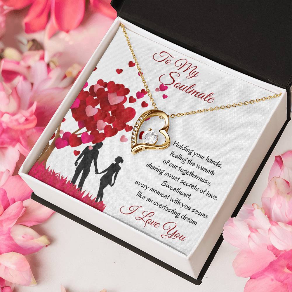 To My Soulmate Valentine's 1 Forever Love Necklace