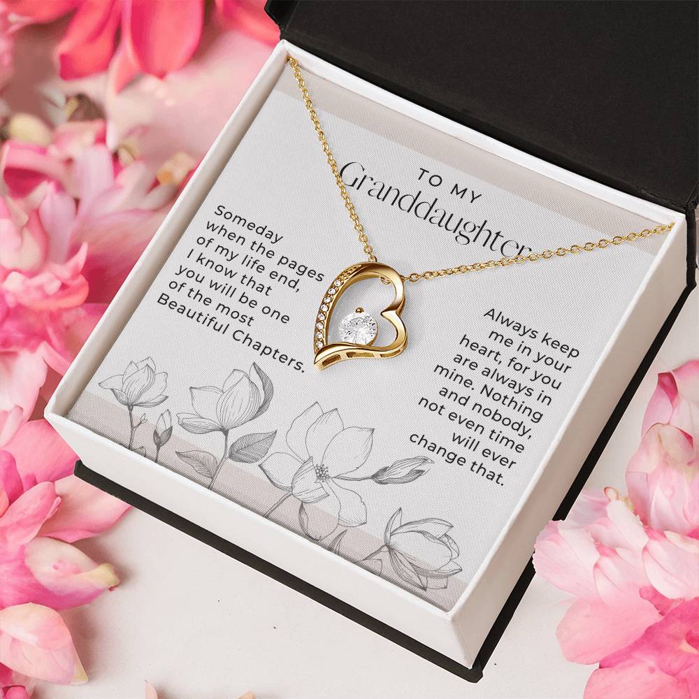 Love To My Granddaughter Gift For Granddaughter From Grandma Granddaughter Necklace Granddaughter Pendant Granddaughter Forever Love Necklace