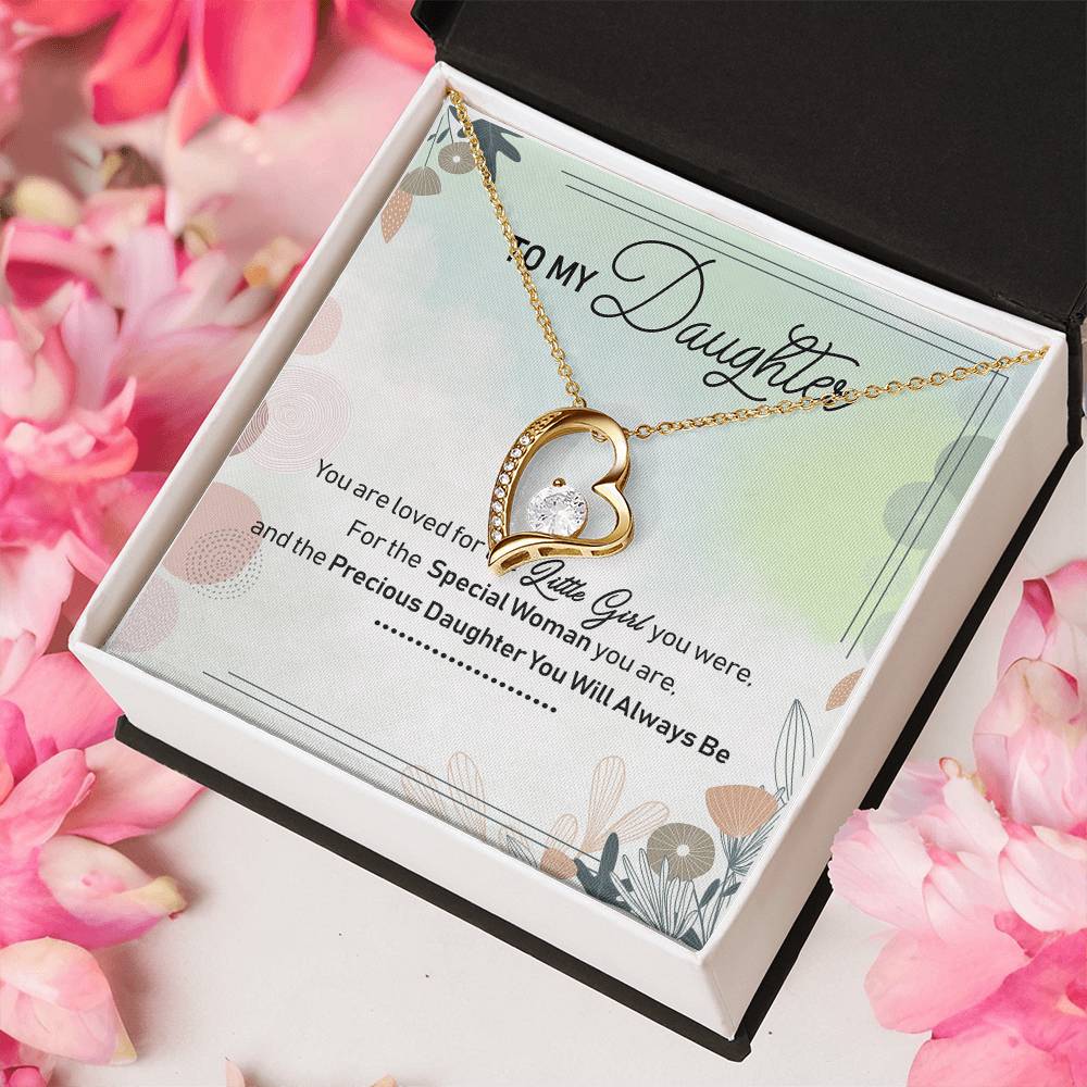 Gift For Daughter From Mom Anniversary Lovingly Mom Grown Up Daughter Hug Necklace For Daughter Always Keep Me In Your Heart Forever Love Necklace