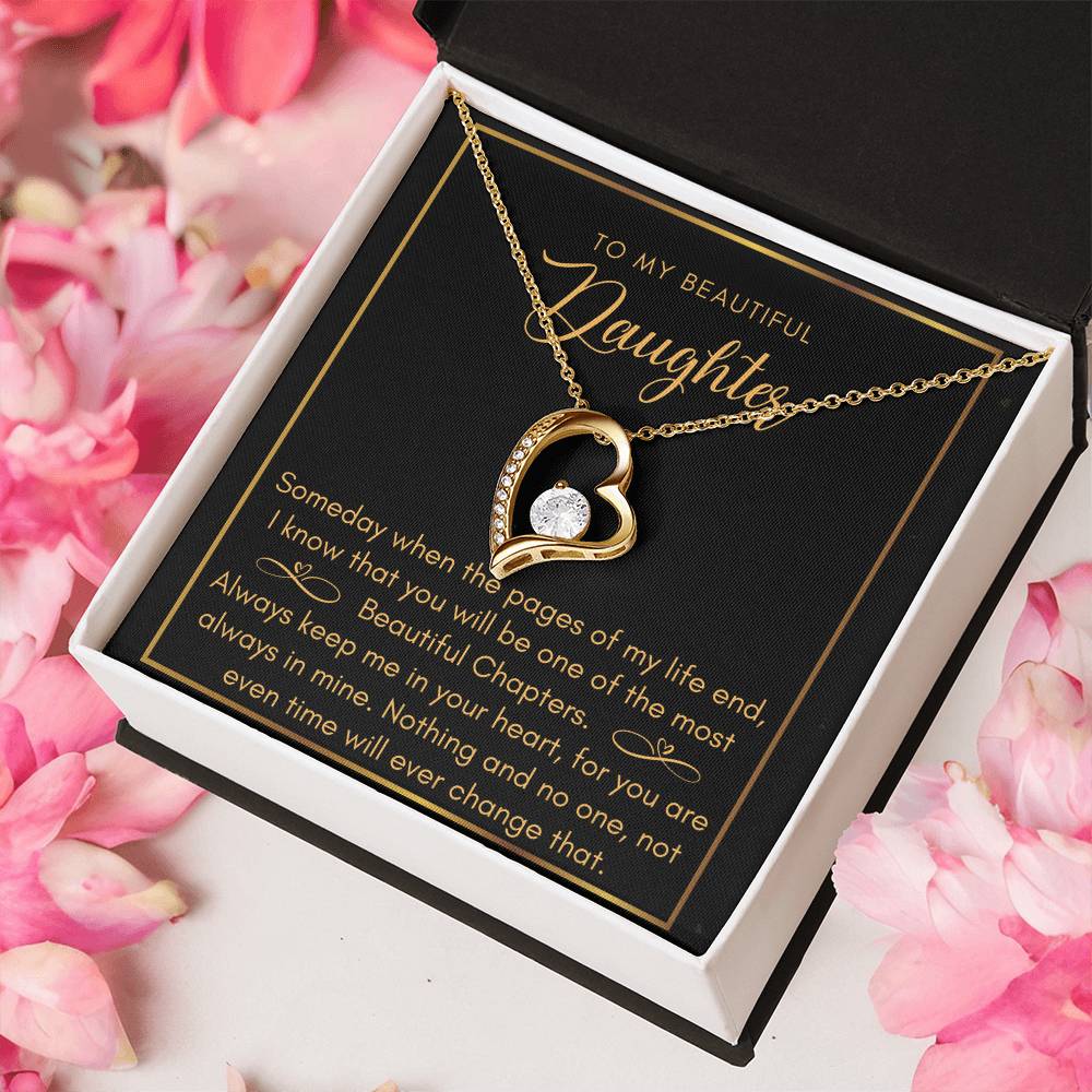 Daughter Most Beautiful Chapters Infinity Bracelet Daughter Birthday Mom And Daughter Gift Valentine's Mother's Day Daughter Graduation Gift Wedding Forever Love Necklace