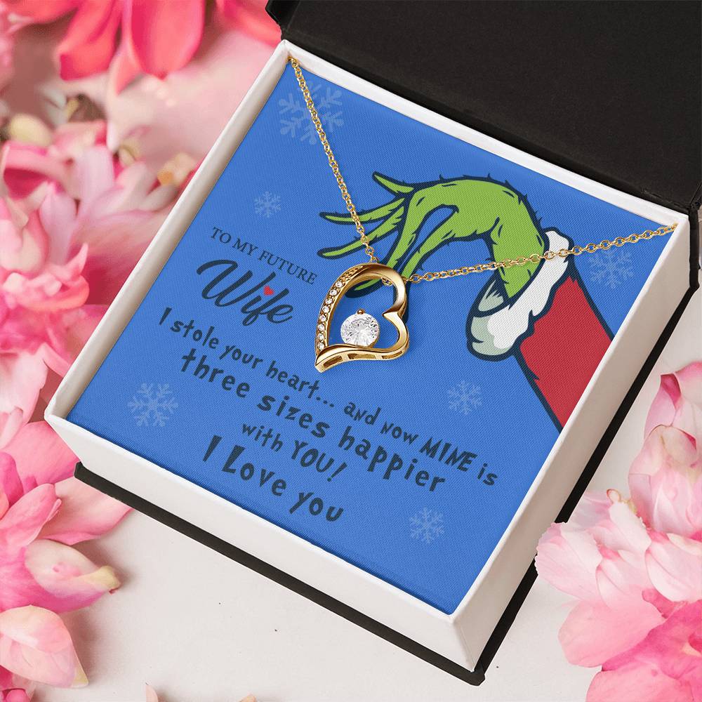 To My Future Wife I Stole Your Heart Heart Pendant Necklace 1 Forever Love Necklace
