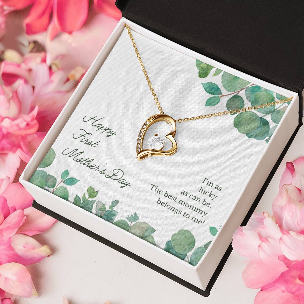 Happy First Mother S Day The Best Mommy Belongs To Me Forever Love Necklace