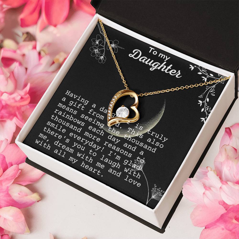 To My Daughter From Momdad 1 Forever Love Necklace