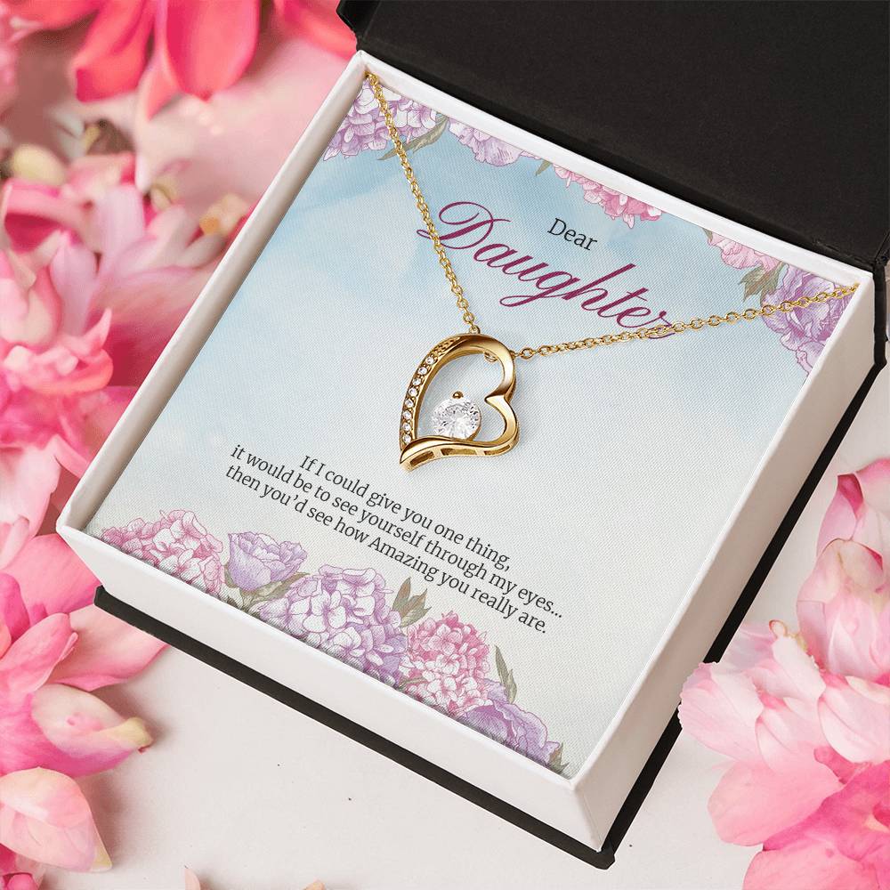 Forever Love Necklace For Daughter Forever Love Necklace