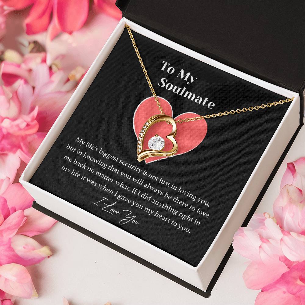 My Soulmate - I Love You - Necklace - To My Soulmate Forever Love Necklace Soulmate Necklace Gift For Her To My Soulmate Necklace Forever Love Necklace
