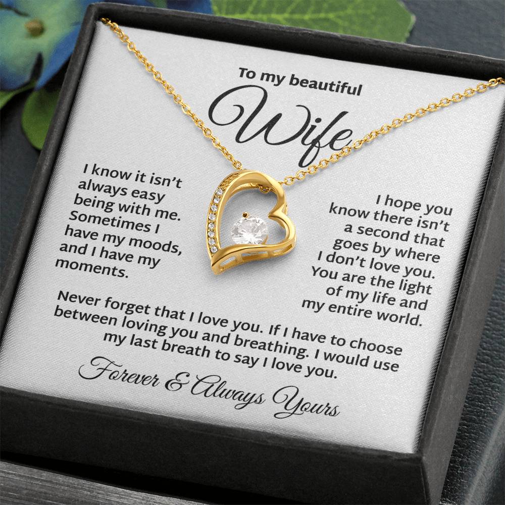 The Light Of My Life To My Wife Necklace Forever Love Necklace