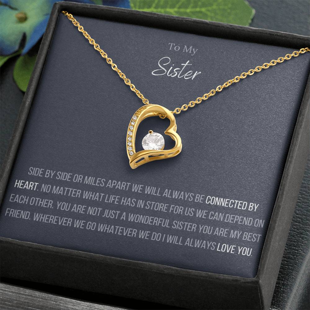 The Forever Love Necklace To My Sister Forever Love Necklace