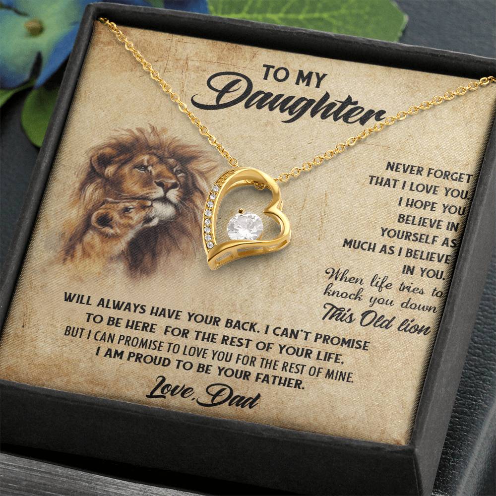 To My Daughter Necklace Father Daughter Necklace Father To Daughter Christmas Gift From Dad Bonus Daughter Necklace Gifts From Dad Forever Love Necklace