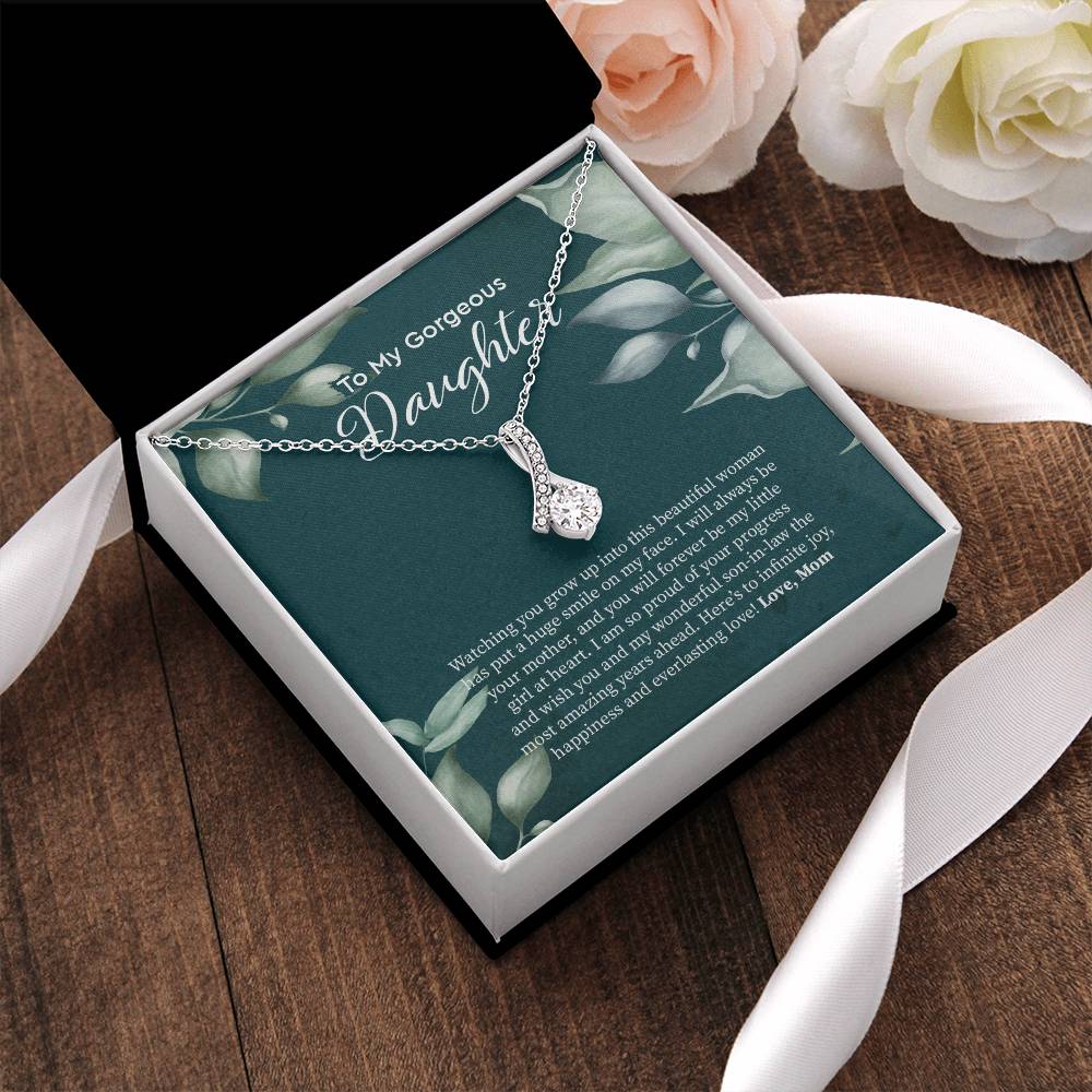 Bride Gift From Mom To Daughter On Wedding Day Gift For Daughter On Wedding Day From Mother Wedding Necklace 2 Alluring Beauty Necklace