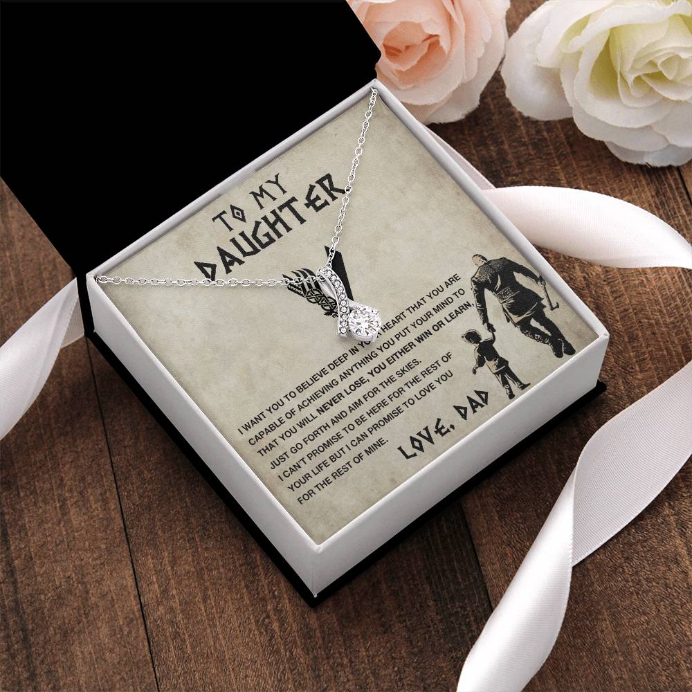 To My Daughter - Go Forth And Aim For The Skies Alluring Beauty Necklace Alluring Beauty Necklace
