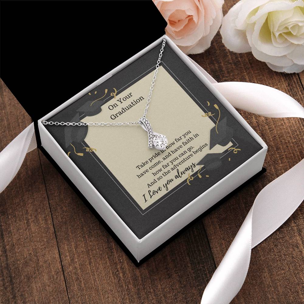 Take Pride In How Far You Have Come Necklace Alluring Beauty Necklace