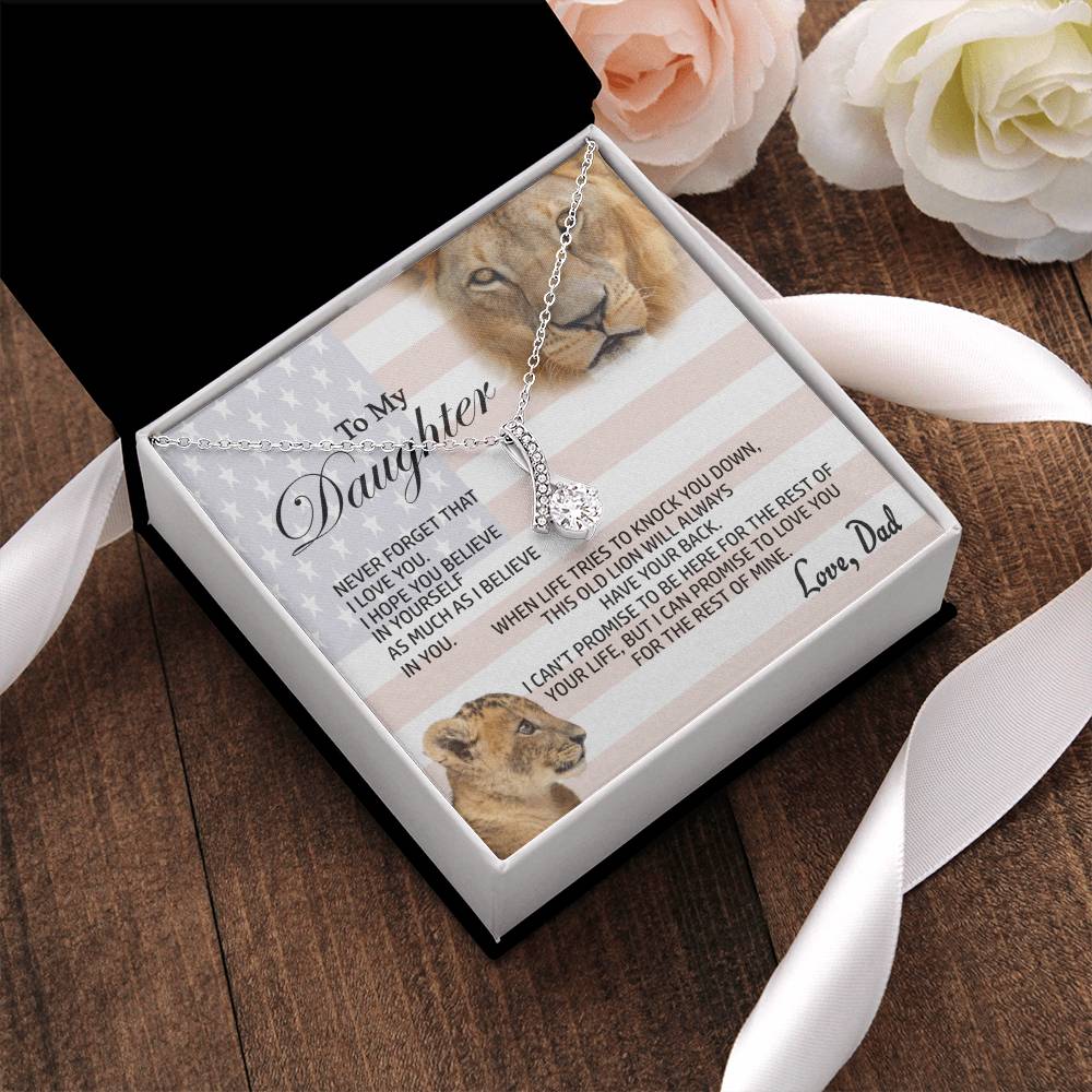 Best Gift For Daughter From Dad Alluring Beauty Shineon Necklace With Pod Message Card 1 Alluring Beauty Necklace