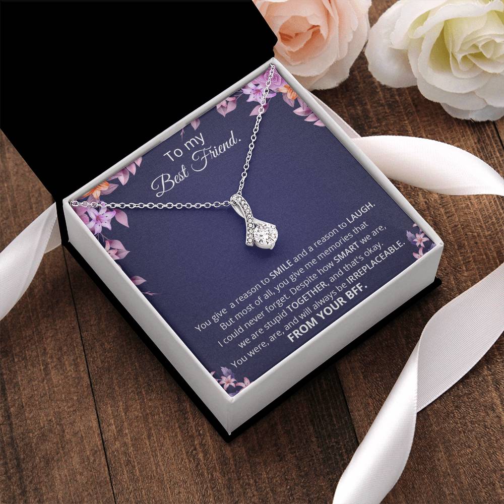 To My Best Friend Thank You Gift Souls Sisters Necklace Bff Necklace Best Friend Gift Best Friend Jewelry Friends Forever Quotes Alluring Beauty Necklace