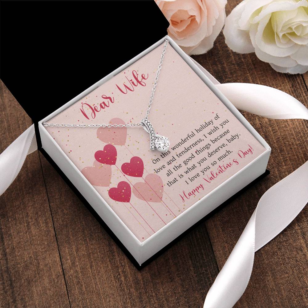 Romantic Valentines Gift For Wife Valentine's Day For Wife 2022 Alluring Beauty Necklace