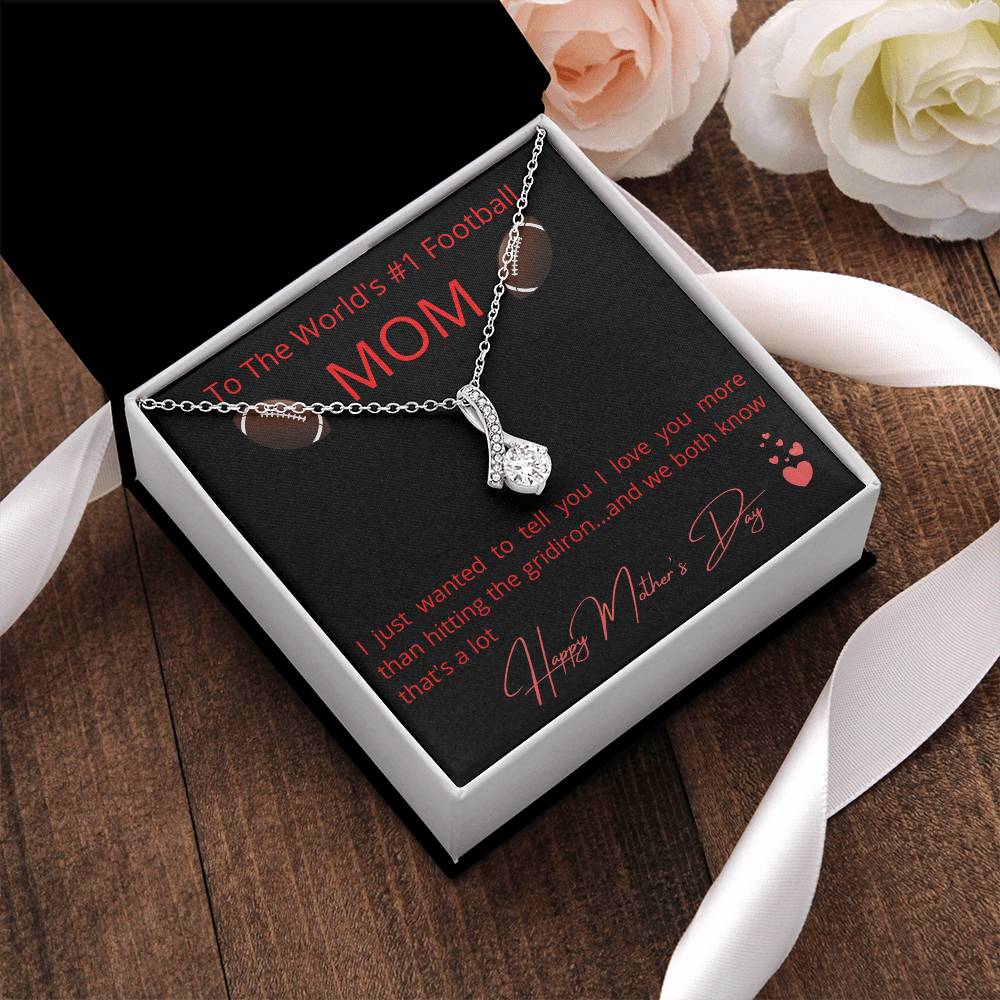The World's #1 Football Mom Alluring Beauty Necklace