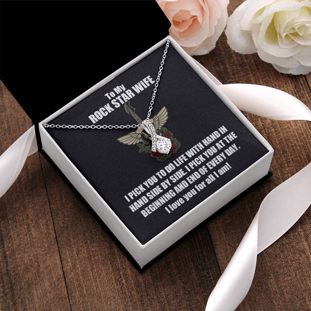 Rock Star Wife Pendant Alluring Beauty Necklace