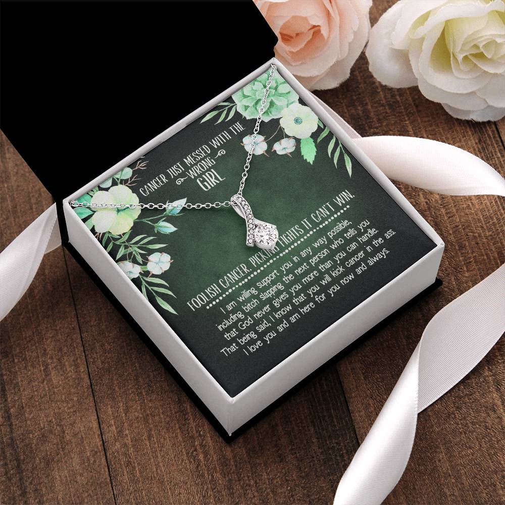 Cancer Diagnosis Support Necklace 1 Alluring Beauty Necklace