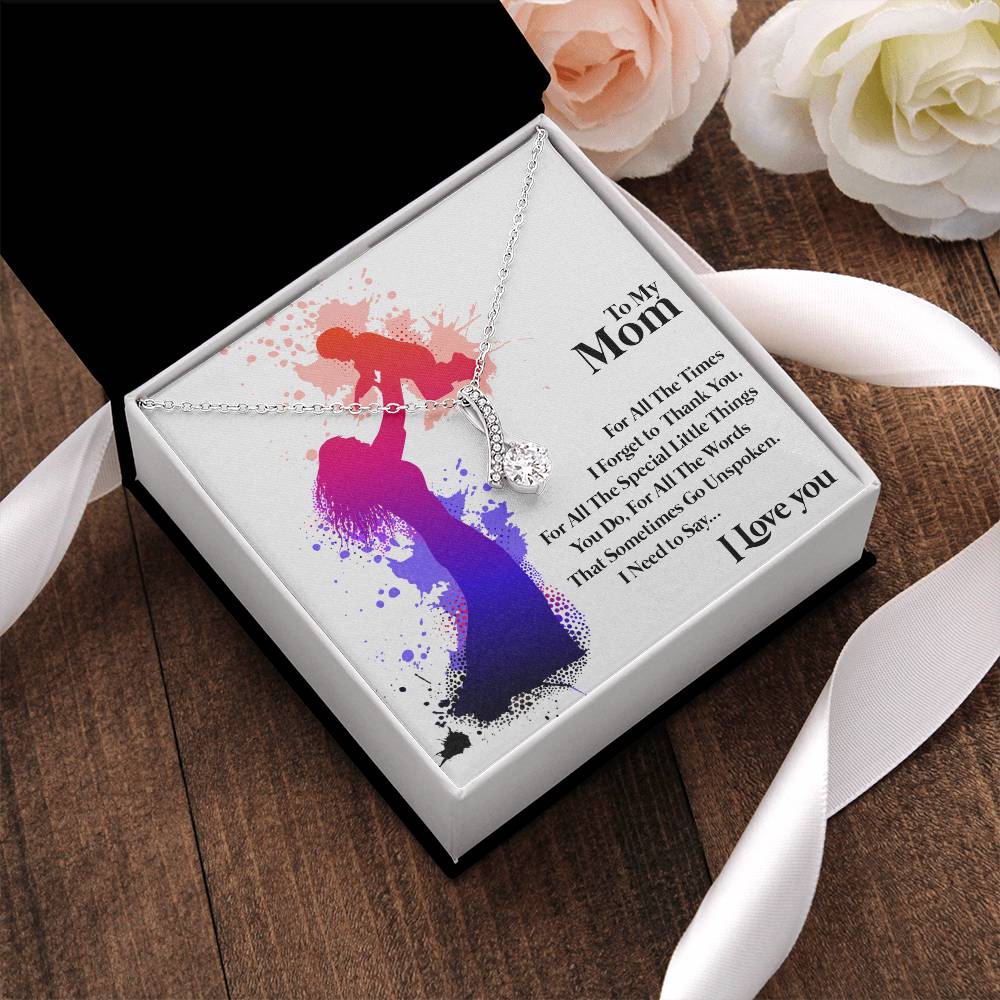 To Mom Alluring Beauty Necklace