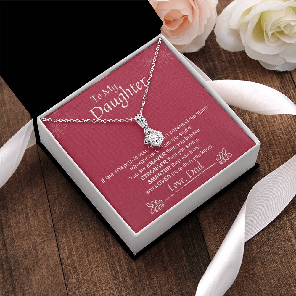 To My Daughter Alluring Beauty Necklace 2 Alluring Beauty Necklace