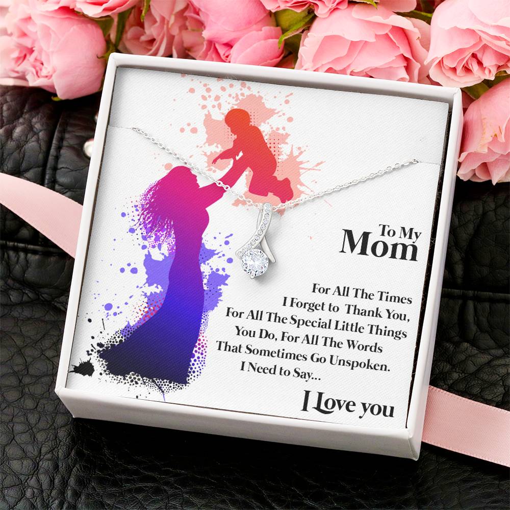 To Mom Alluring Beauty Necklace