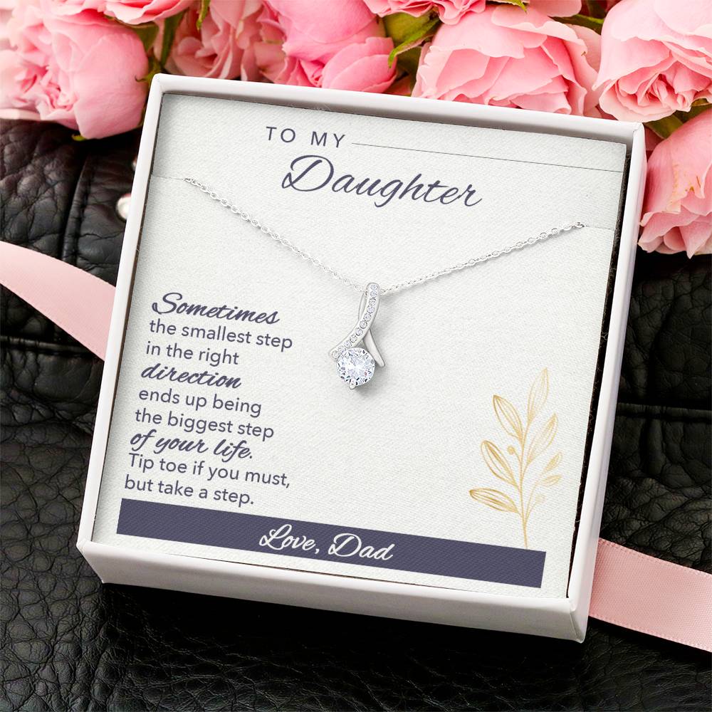 To Daughter Alluring Beauty Necklace Gift - Gift For Daughter From Dad To My Daughter Necklace Daughter Gift From Dad Daughter Birthday Alluring Beauty Necklace