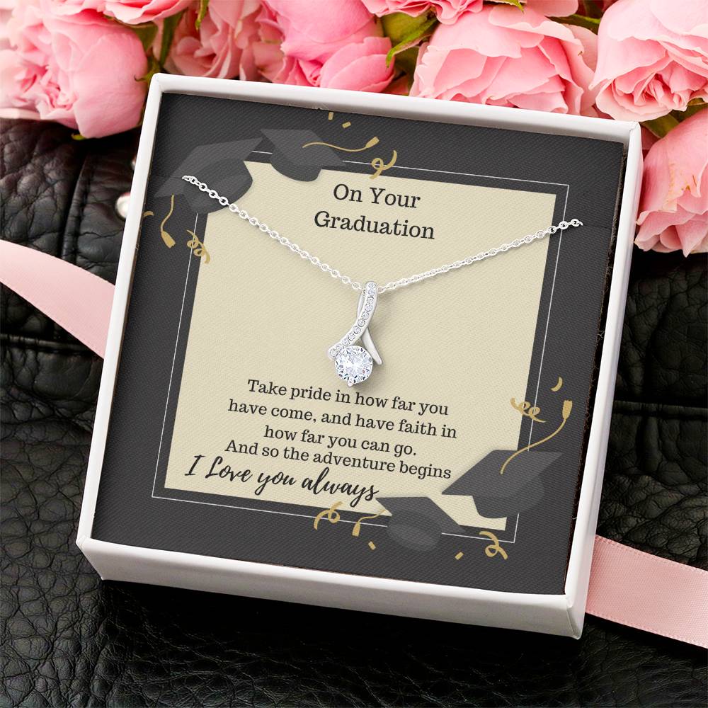 Take Pride In How Far You Have Come Necklace Alluring Beauty Necklace