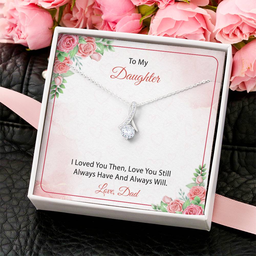 To My Daughter From Dad 3 Alluring Beauty Necklace