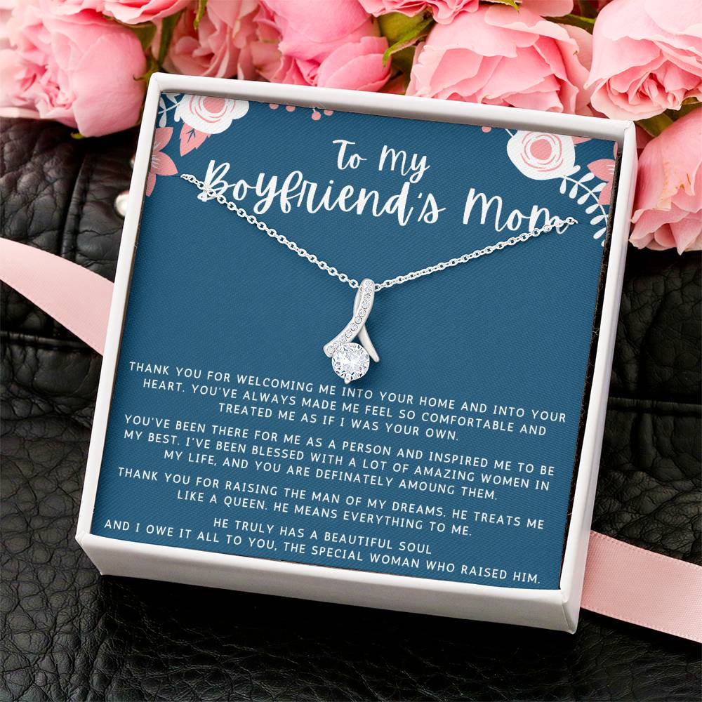 To My Boyfriend's Mom Gift Alluring Beauty Necklace