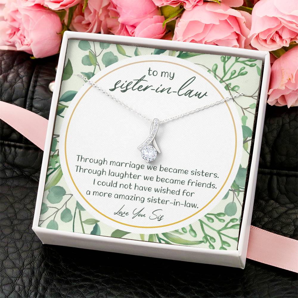Sister In Law Gift For Wedding Sister Of The Groom Necklace Gift From Bride Alluring Beauty Necklace